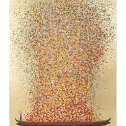 KARE Design Bild Touched Flower Boat Gold Rot 80X100Cm- Bilder