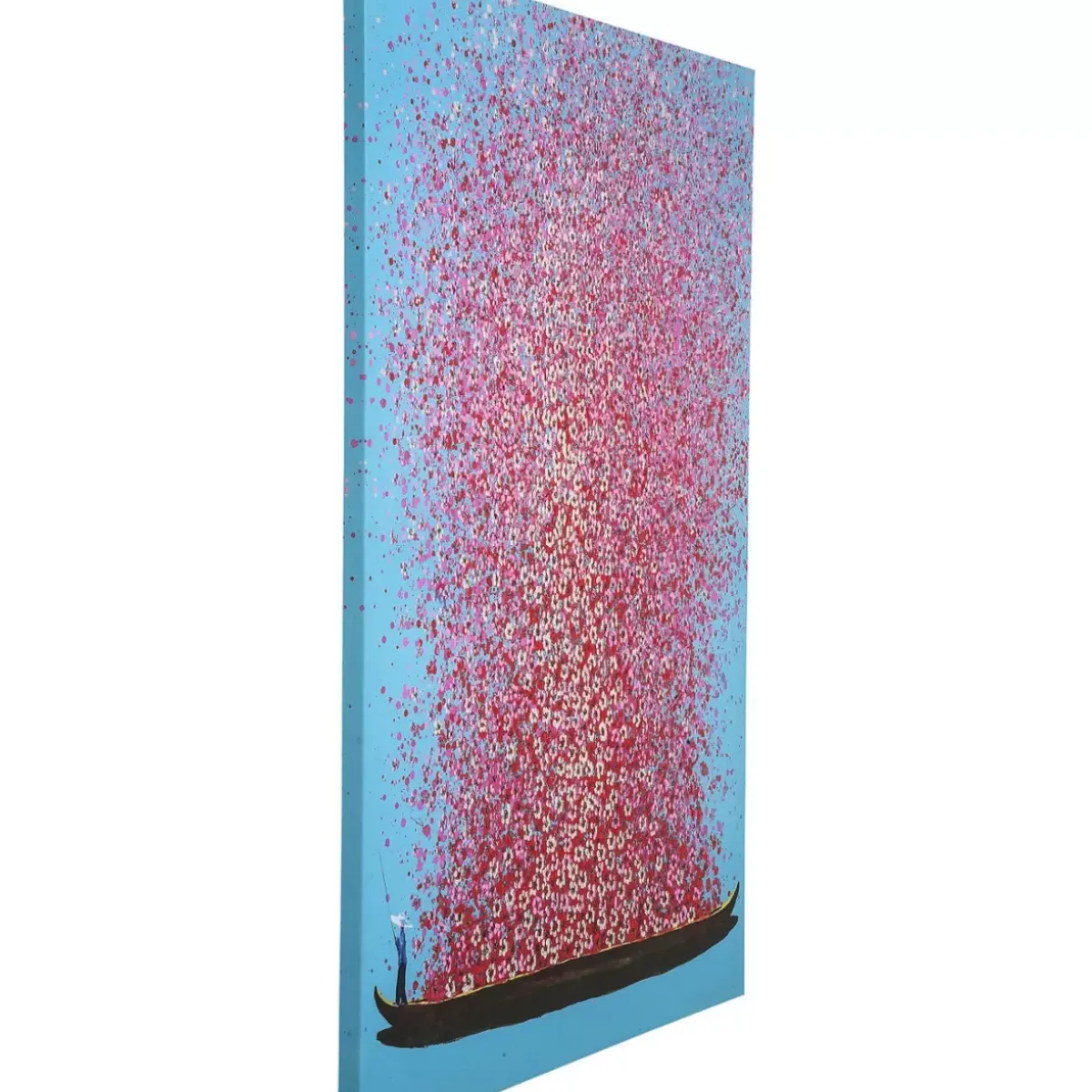 KARE Design Bild Touched Flower Boat Blau Pink 160X120Cm- Bilder