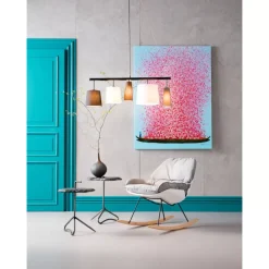 KARE Design Bild Touched Flower Boat Blau Pink 160X120Cm- Bilder