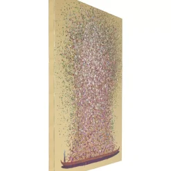 KARE Design Bild Touched Flower Boat Gold Pink 160X120Cm- Bilder