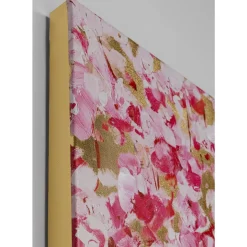 KARE Design Bild Touched Flower Couple Gold Pink 160X120Cm- Bilder