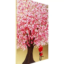 KARE Design Bild Touched Flower Couple Gold Pink 160X120Cm- Bilder