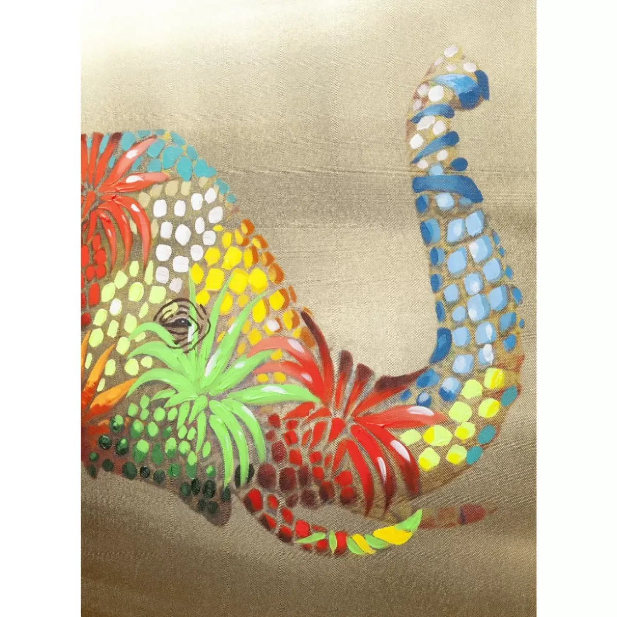 KARE Design Bild Touched Flower Elefant 90X120Cm- Bilder