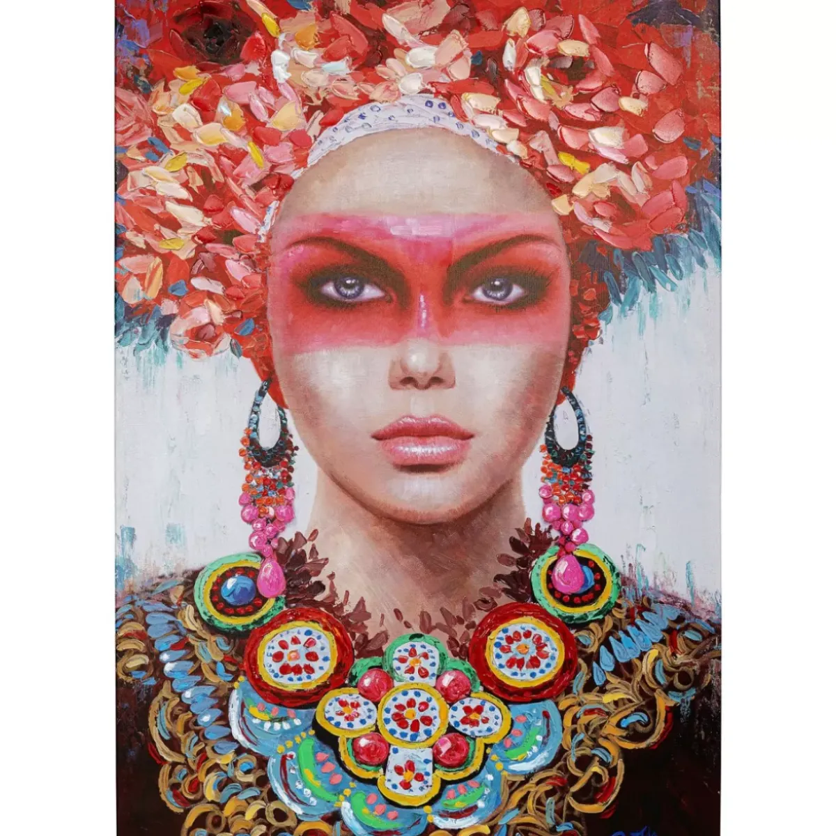 KARE Design Bild Touched Red Eye Lady 90X140- Bilder