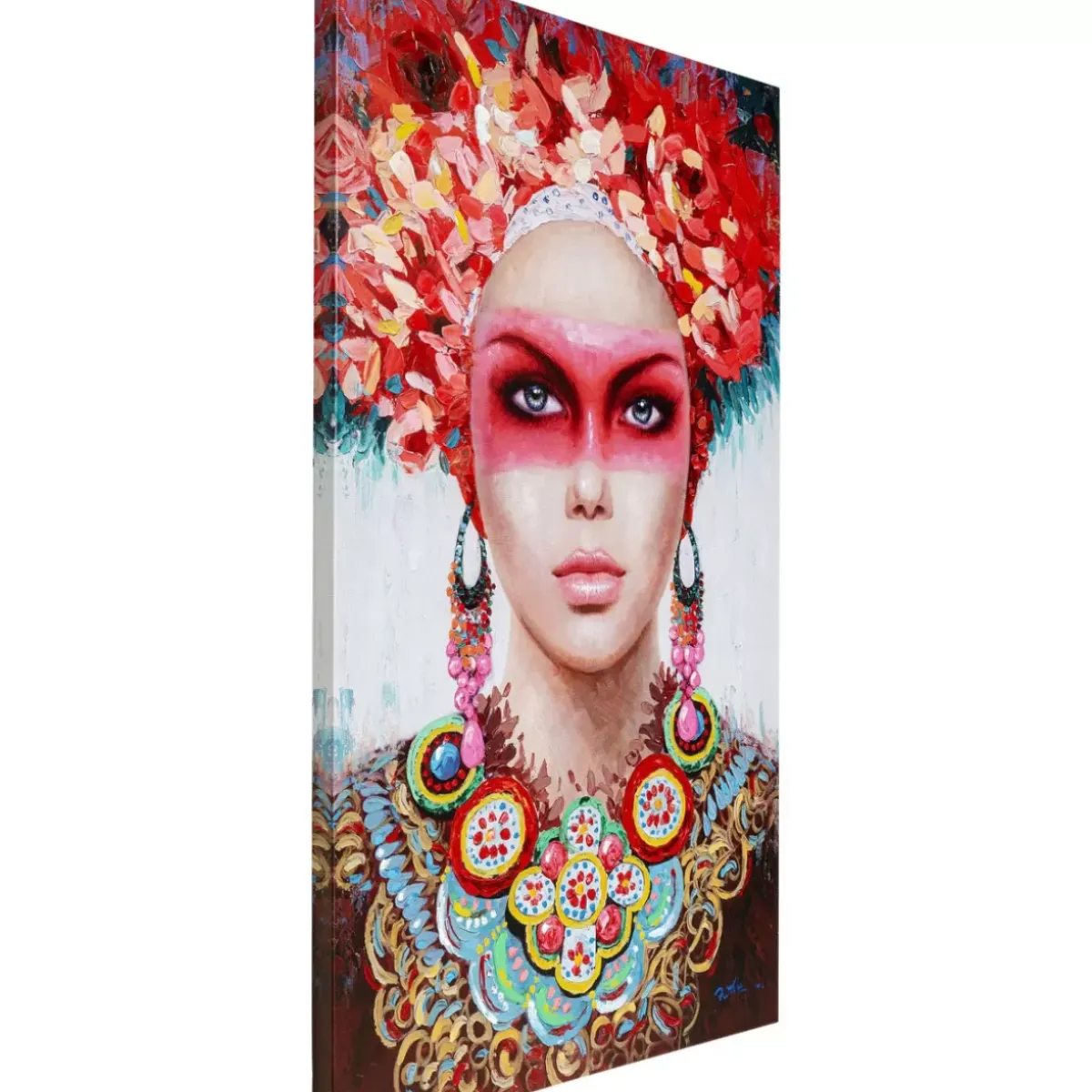 KARE Design Bild Touched Red Eye Lady 90X140- Bilder