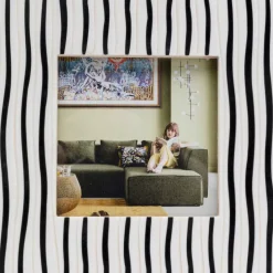 KARE Design Bilderrahmen Black Stripes 17X17Cm- Deko & Geschenkartikel