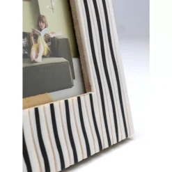 KARE Design Bilderrahmen Black Stripes 17X17Cm- Deko & Geschenkartikel