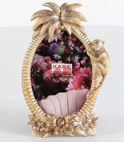 KARE Design Bilderrahmen Climbing Monkey Gold 17X26Cm- Deko & Geschenkartikel
