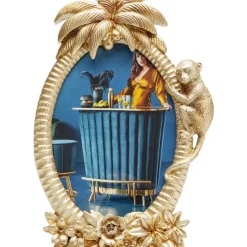 KARE Design Bilderrahmen Climbing Monkey Gold 17X26Cm- Deko & Geschenkartikel