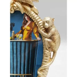 KARE Design Bilderrahmen Climbing Monkey Gold 17X26Cm- Deko & Geschenkartikel