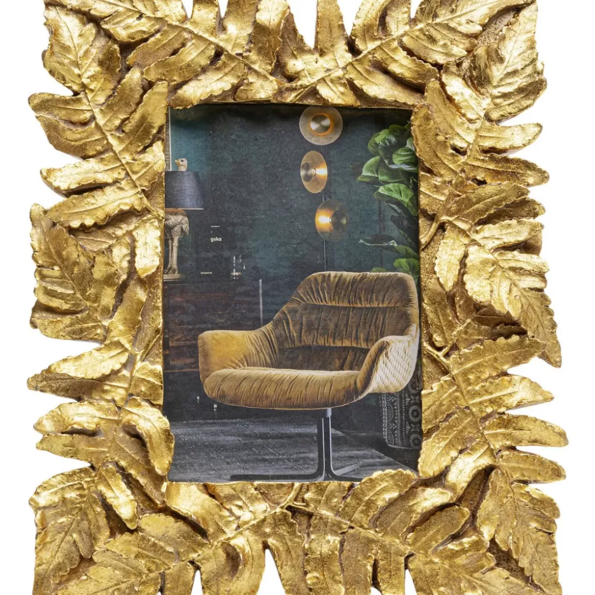 KARE Design Bilderrahmen Gold Leaves- Deko & Geschenkartikel