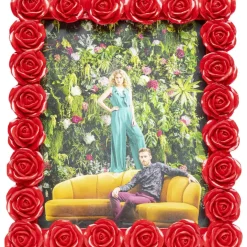 KARE Design Bilderrahmen Romantic Rose Rot 26X31Cm- Deko & Geschenkartikel