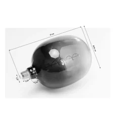 KARE Design Birne Spiral Led Grau- Leuchtmittel