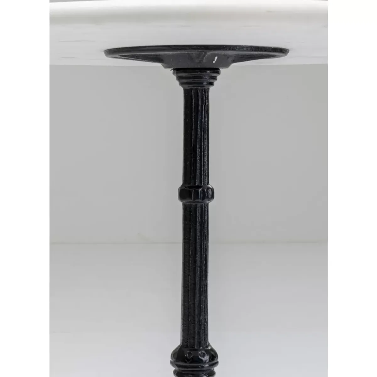 KARE Design Bistrotisch Kaffeehaus Rund Weiss O60- Outdoormöbel