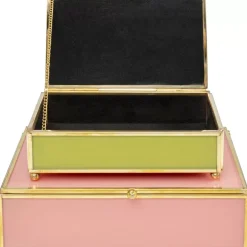 KARE Design Box Neomi Grun Pink (2/Set)- Aufbewahrung & Ordnung