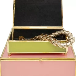 KARE Design Box Neomi Grun Pink (2/Set)- Aufbewahrung & Ordnung