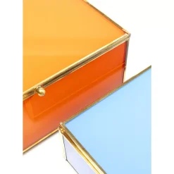 KARE Design Box Neomi Orange Blau (2/Set)- Aufbewahrung & Ordnung