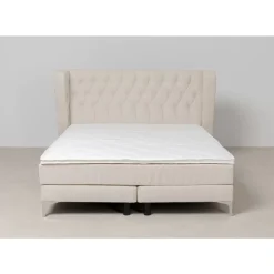 KARE Design Boxspringbett Benito Moon Creme 180X200Cm- Betten