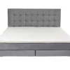 KARE Design Boxspringbett Benito Star Grau 180X200Cm- Betten