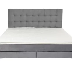 KARE Design Boxspringbett Benito Star Grau 180X200Cm- Betten