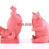 KARE Design Buchstutze Hippo Pink (2/Set)- Deko & Geschenkartikel