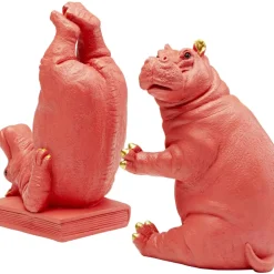 KARE Design Buchstutze Hippo Pink (2/Set)- Deko & Geschenkartikel