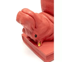 KARE Design Buchstutze Hippo Pink (2/Set)- Deko & Geschenkartikel