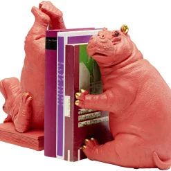 KARE Design Buchstutze Hippo Pink (2/Set)- Deko & Geschenkartikel