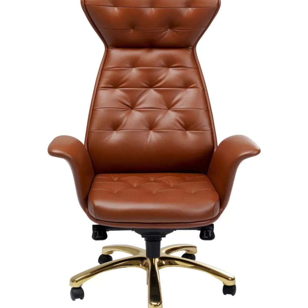 KARE Design Burodrehstuhl Brady Messing- Stühle