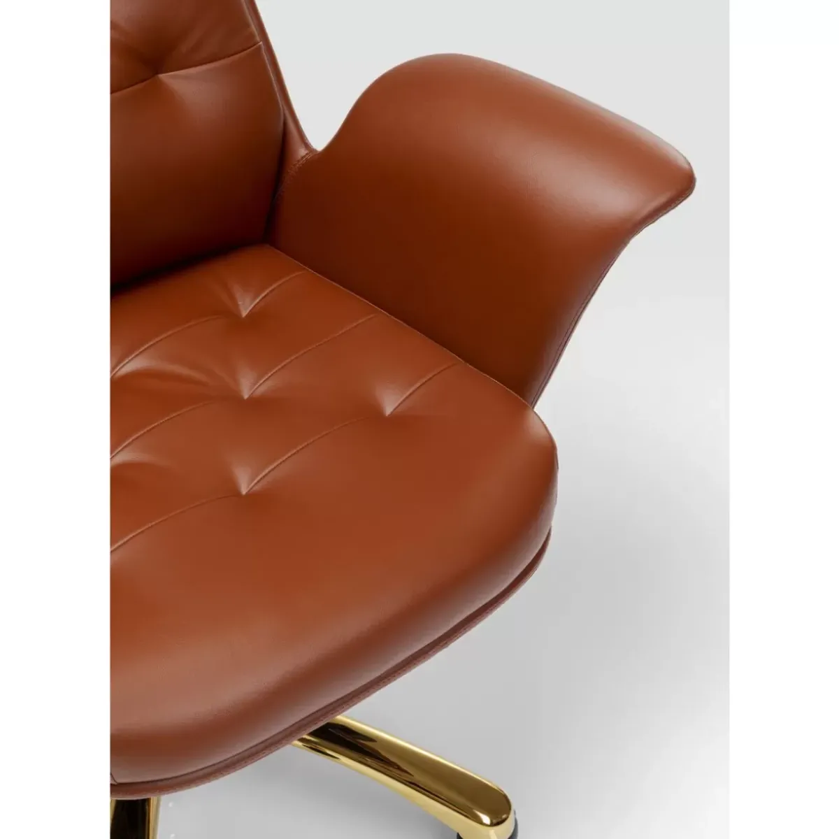 KARE Design Burodrehstuhl Brady Messing- Stühle