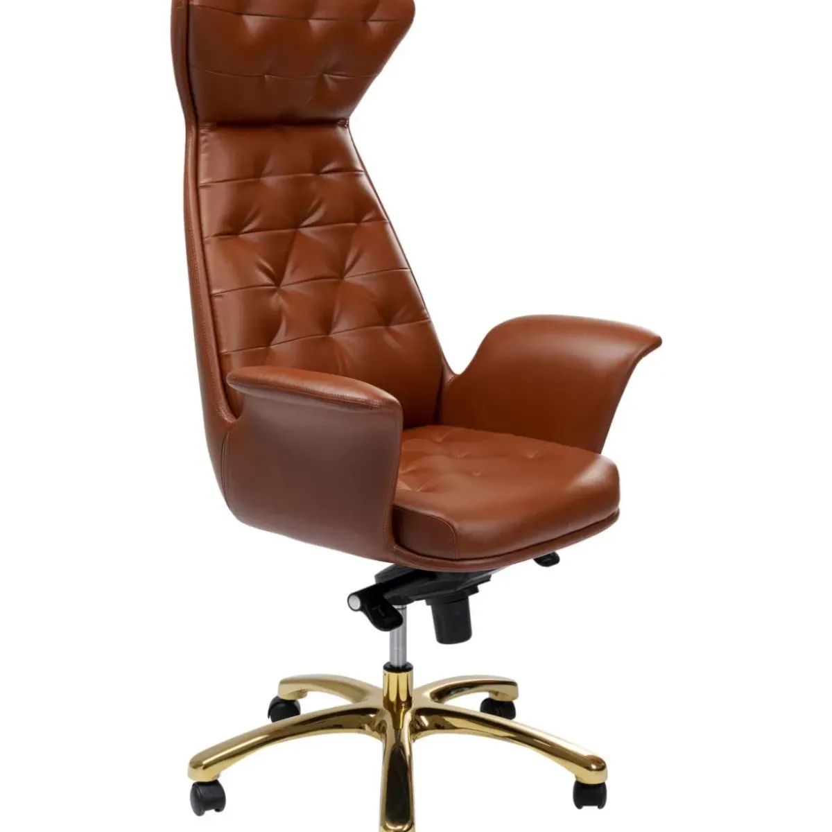 KARE Design Burodrehstuhl Brady Messing- Stühle