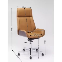 KARE Design Burodrehstuhl High Bossy- Stühle