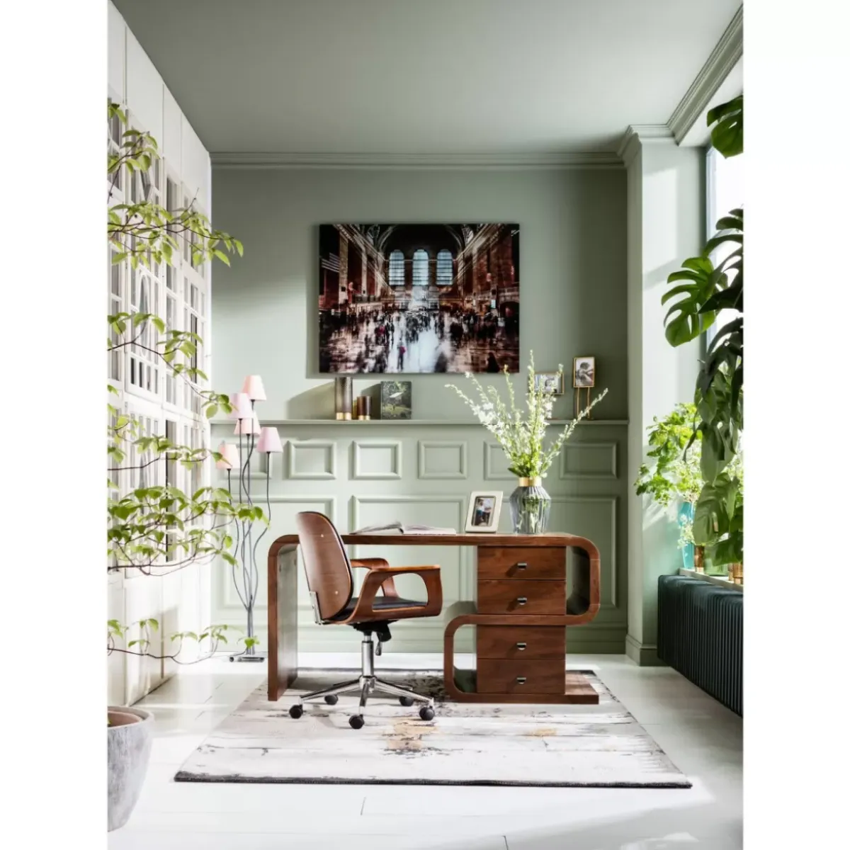 KARE Design Burodrehstuhl Patron Walnut- Stühle