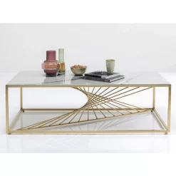 KARE Design Couchtisch Art Marble Glass 140X70Cm- Tische