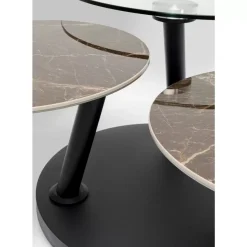 KARE Design Couchtisch Avignon 80 (+124)X80Cm- Tische