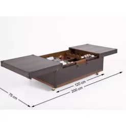 KARE Design Couchtisch Bar Globetrotter 120X75Cm- Tische