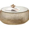 KARE Design Couchtisch Cesta Gold- Tische