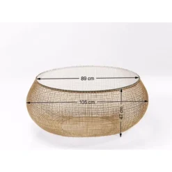 KARE Design Couchtisch Cesta Gold- Tische