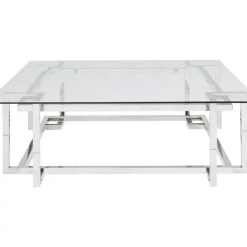 KARE Design Couchtisch Clara Silber 120X120Cm- Tische