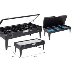 KARE Design Couchtisch Collector Schwarz 122X55Cm- Tische