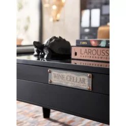 KARE Design Couchtisch Collector Schwarz 122X55Cm- Tische