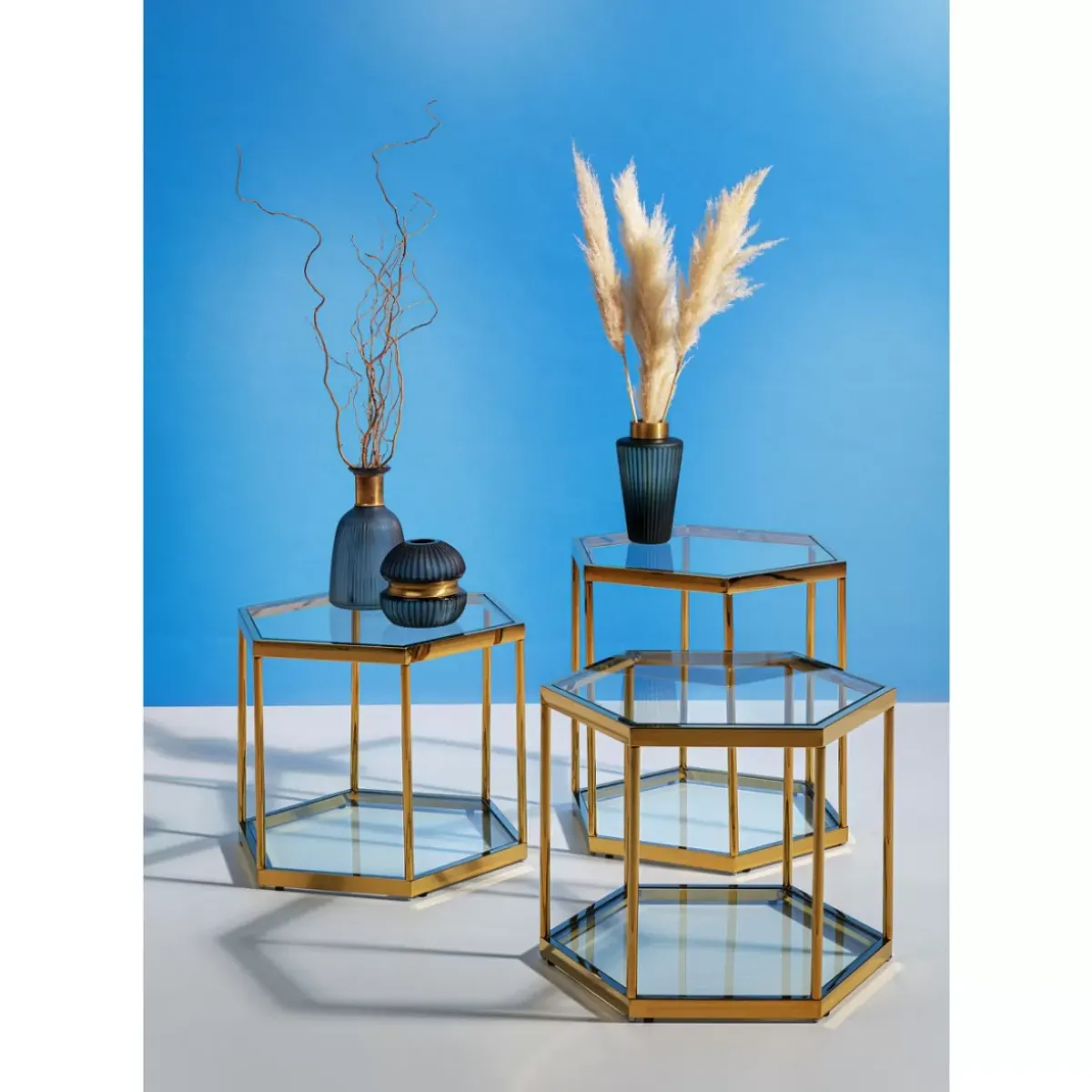 KARE Design Couchtisch Comb Gold 45- Tische