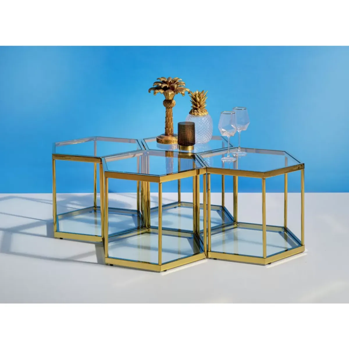 KARE Design Couchtisch Comb Gold 45- Tische