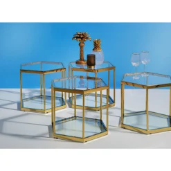 KARE Design Couchtisch Comb Gold 45- Tische