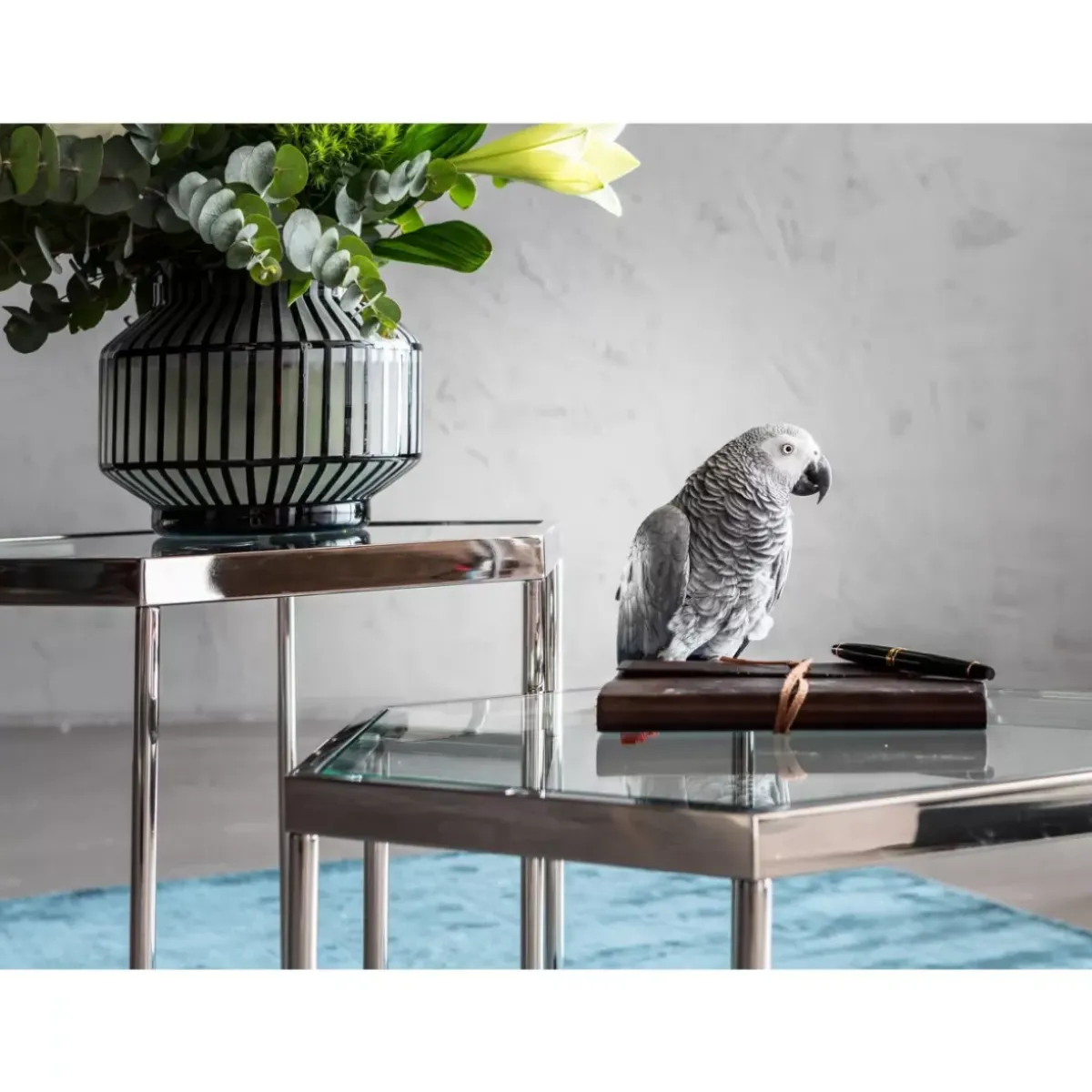 KARE Design Couchtisch Comb Silber 45- Tische