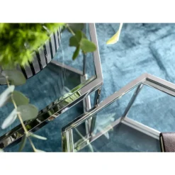 KARE Design Couchtisch Comb Silber 45- Tische