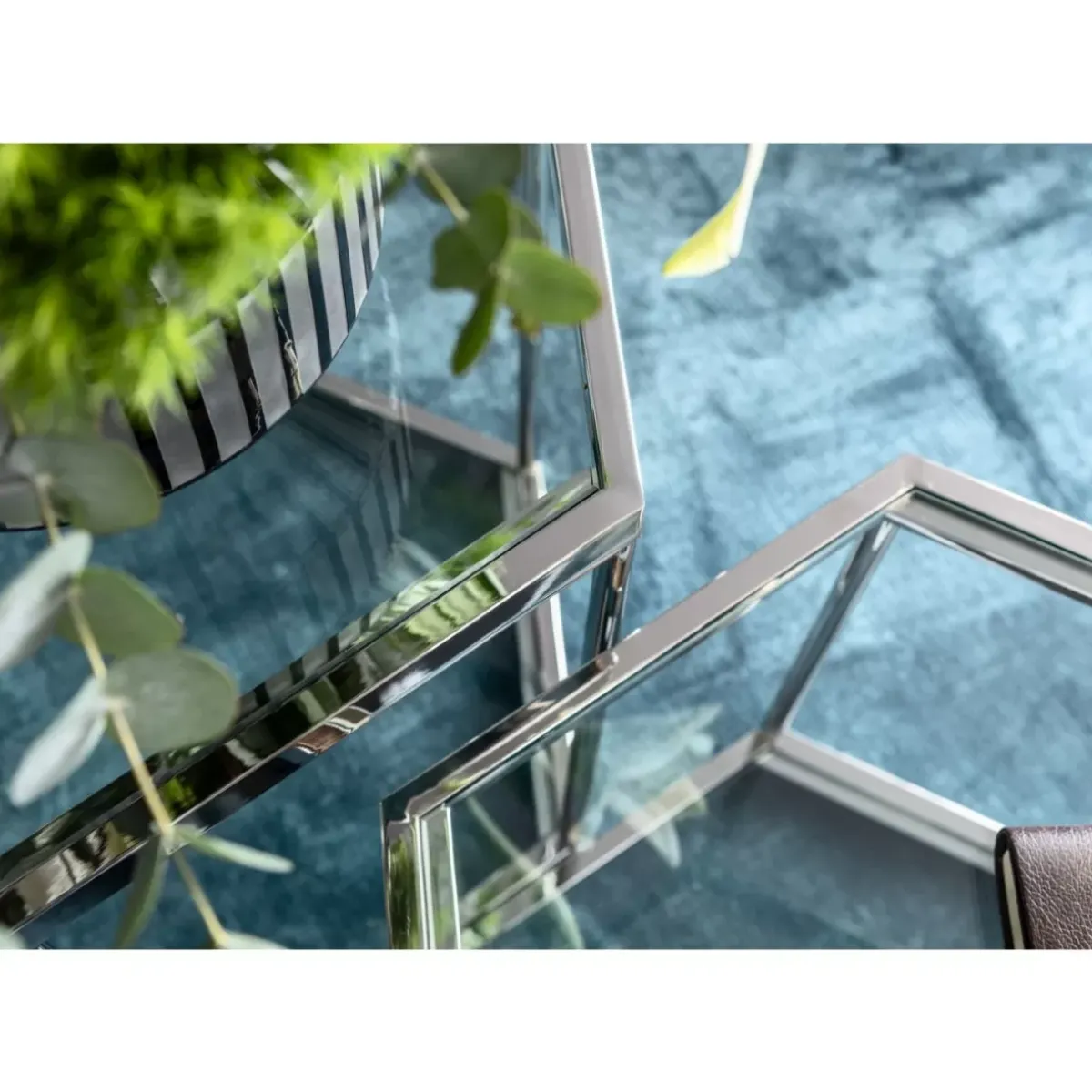 KARE Design Couchtisch Comb Silber 45- Tische