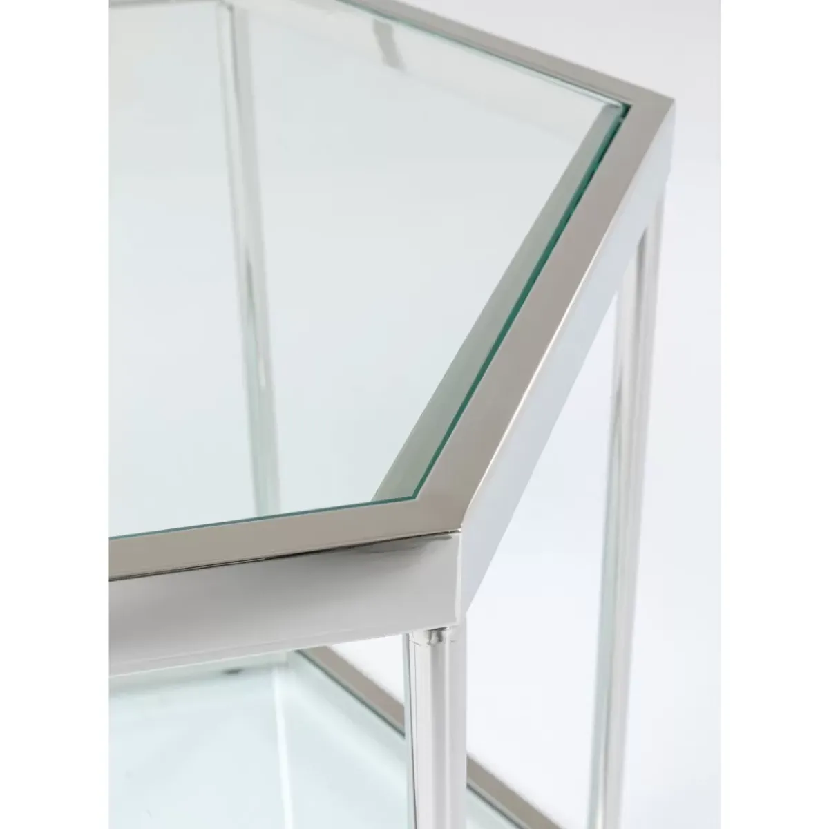 KARE Design Couchtisch Comb Silber 45- Tische