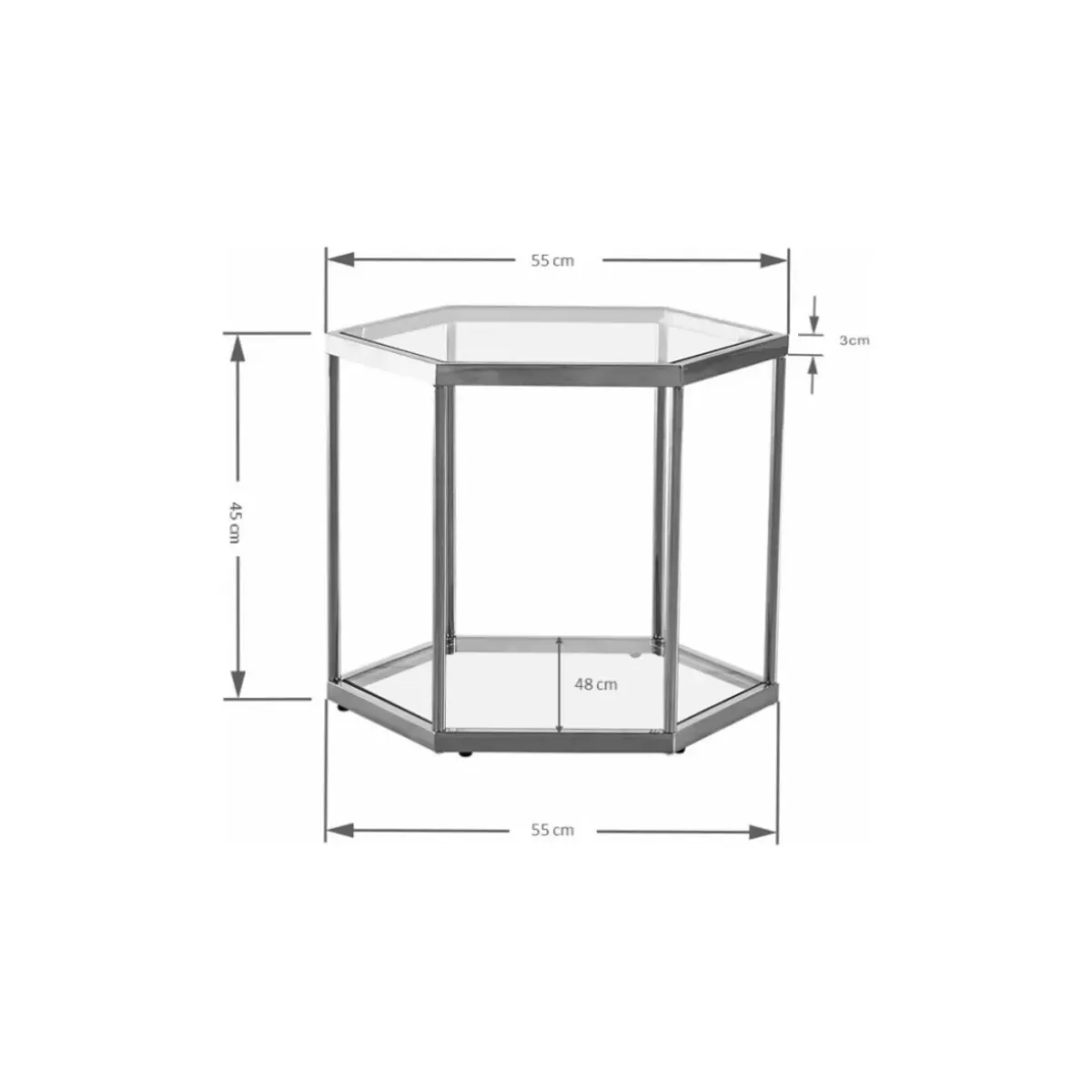 KARE Design Couchtisch Comb Silber 45- Tische
