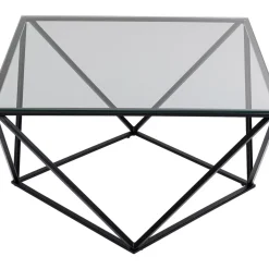 KARE Design Couchtisch Cristallo Schwarz 80X80Cm- Tische